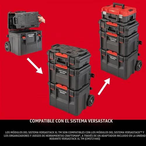 Vista 7 de CRAFTSMAN TRADESTACK Caja de herramientas, organizador de herramientas, unidad de cajón (CMST21404)