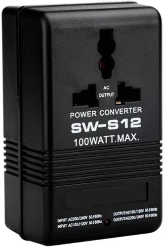 Vista 5 de Transformador convertidor de voltaje de doble canal para subir o bajar 100 W para CA 110 V 120 V a 220 V 240 V adecuado para pequeños