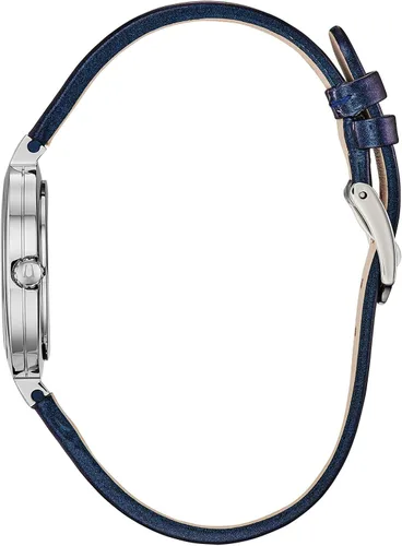 Vista 2 de Bulova Ladies Rhapsody Quartz Diamond Leather Strap Watch