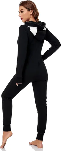 Vista 6 de URATOT Disfraz de esqueleto para mujer que brilla en la oscuridad para Halloween