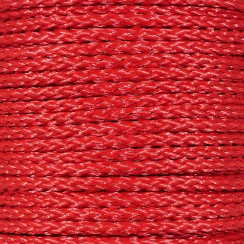 Vista 13 de Cuerda de polipropileno trenza hueca (1/2 pulgada, 50 pies, blanco) - Cuerda de barrera - Marcación de senderos, control de multitudes, campos