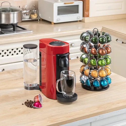 Vista 3 de Soporte de carrusel Vertuo de 5 niveles para Nespresso Vertuo Pod Coffee Pod Holder (capacidad de 50 cápsulas)