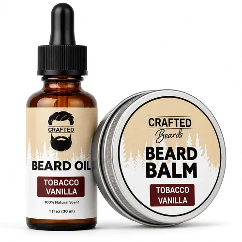 Vista 12 de Juego de aceite y bálsamo para barba, cuidado de la barba más suave, suave e hidratado, aroma de madera de cedro, regalo para hombres