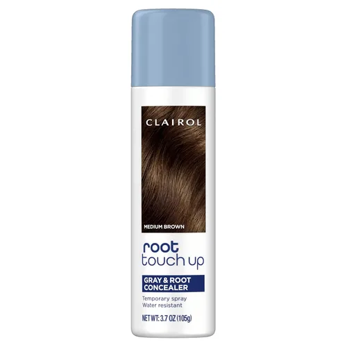 Vista 18 de Clairol Spray de coloración temporal para retoque de raíz, color de cabello negro, paquete de 1 Clairol Root Touch-Up Spray para teñir el cabello