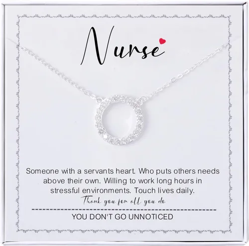 Vista 27 de Collar para mujeres y niñas, collar de círculos de plata de ley, collar de fuerza de coraje, guerreros, ideas de regalos