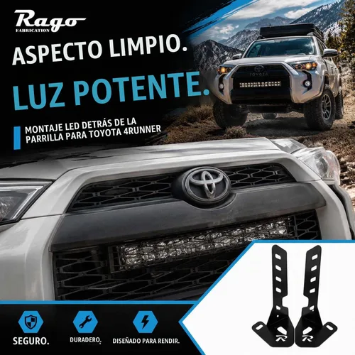Vista 7 de Soporte LED para parachoques oculto Rago para Toyota 4Runner 2014-2024