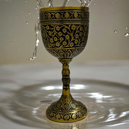 Vista 6 de Copa de cáliz de vino cáliz medieval decoración cáliz hecha a mano Arthur King Cáliz Copa de cerveza 9.5 fl oz