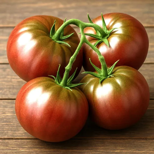Vista 4 de Semillas Tomate Elefante Negro Heirloom Gigante Vegetal para Plantar No GMO 50 Semillas