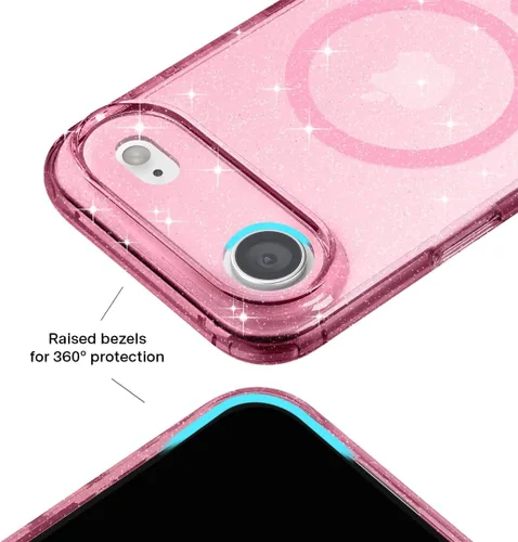 Vista 1057 de VELVET CAVIAR Funda para iPhone 15, compatible con MagSafe, probada contra caídas de 10 pies, fundas protectoras de diseño, leopardo color rosa