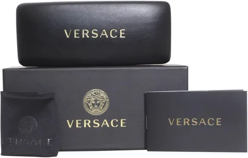 Vista 7 de Versace VE4447 541280 Gafas de Sol Transparente AmarilloAzul Oscuro Forma Cuadrada 2.165 in, Transparente Amarillo Azul Oscuro