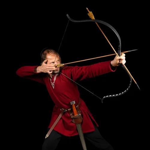 Vista 6 de Cinturón medieval con vaina para espada aventurero con soporte de cuero para espada universal, espada larga, cutlass