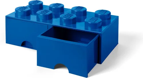 Vista 14 de LEGO - Cajón de ladrillos, 8 perillas, 2 cajones, caja de almacenamiento apilable, color verde menta aguamarina Verde oscuro