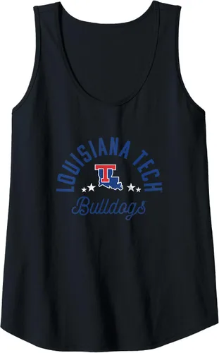 Vista 5 de Camiseta sin mangas con logotipo de Louisiana Tech Bulldogs, Negro