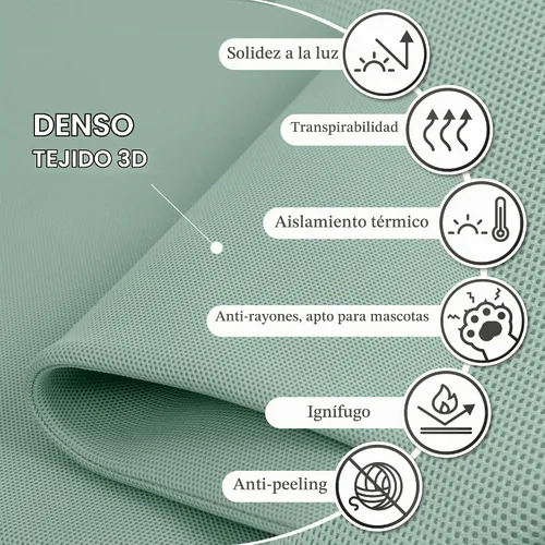 Vista 5 de DECOLAB Standing Room Divider, Space Privacy Partition 29"x65", Aqua