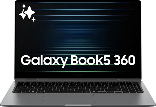 Vista 21 de Samsung PC Galaxy Book5 360 Copilot+ de 15.6 pulgadas, portátil empresarial Laptop empresarial AI con copilot, Windows 11 Pro, pantalla táctil FHD