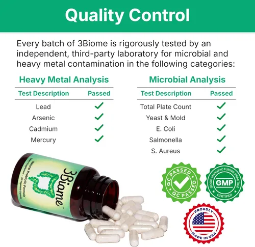 Vista 7 de 3Biome - Suplemento probiótico natural - Sin GMO, vegano, sin gluten