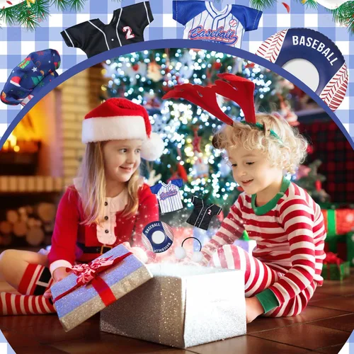 Vista 2 de 1 juego de accesorios de muñeca de Navidad 2025, incluye delantal, sombrero de chef, hamaca, columpio, saco de dormir, bata de baño, suéter