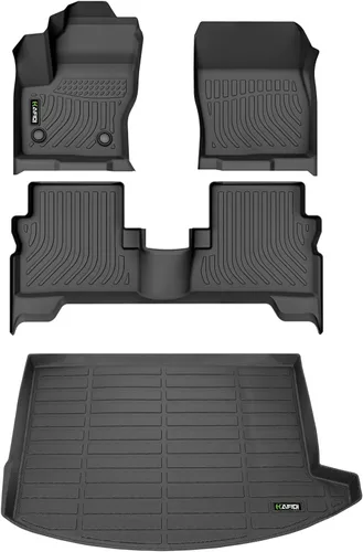 Vista 52 de HAFIDI® - Tapetes para auto con almacenamiento debajo del asiento, para todo clima, antideslizantes, de elastómero termoplástico, para la primera