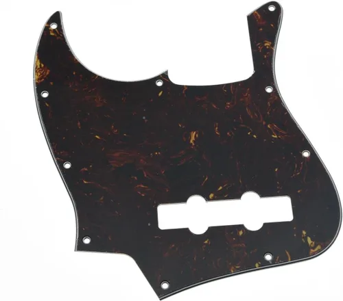 Vista 12 de KAISH Lefty 4 cuerdas J Bass estilo Golpeador zurdo Bass Pick Guard Scrach Plate para USA/México Jazz J Bass Aged Pearl