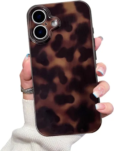 Vista 19 de Bonita funda de teléfono para iPhone 11, estampado de leopardo y guepardo Amber Tortoiseshell Pattern,Full Camera Protective,Slim Shockproof