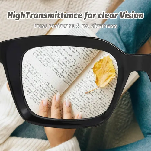 Vista 5 de JiSoo Oversized Reading Glasses for Women, Stylish Designer Large Readers Oprah Style with Spring Hinge