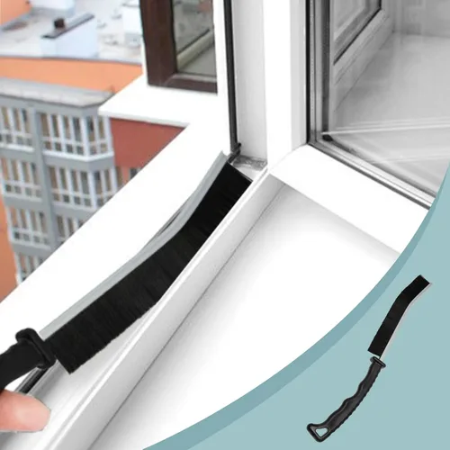 Vista 4 de Kit de limpiador de ventilación de secadora de 5 piezas, cepillo de limpieza de bobina de refrigerador, herramientas de limpieza esenciales