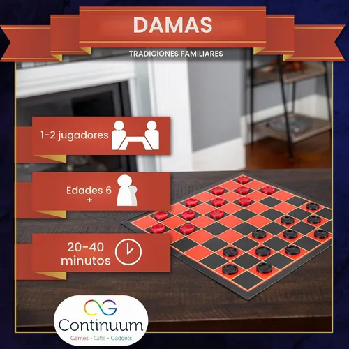 Vista 6 de Continuum Games Damas Family Tradiciones Juegos de mesa durante 72 meses a 1188 meses