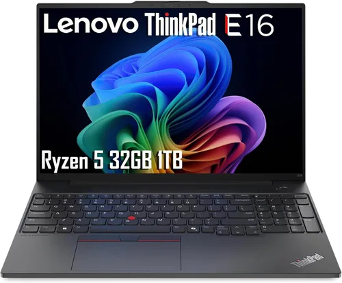 Vista 10 de Lenovo ThinkPad E16 - Computadora portátil de 16 pulgadas FHD+, AMD Ryzen 5