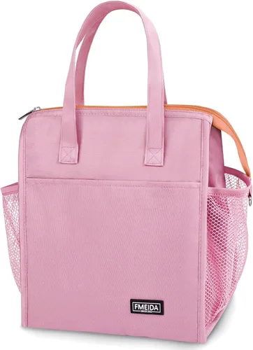 Vista 28 de Bolsa de Almuerzo Aislada para Mujeres, Bolsas de Almuerzo Pequeñas de 6.75L con Múltiples Bolsillos, Bolsa Térmica Reutilizable para Trabajo
