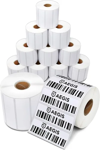 Vista 17 de Aegis Adhesives - Etiquetas térmicas directas de 1 pulgada x ½ pulgada para etiquetas de precio pequeño, dirección de devolución, carpeta