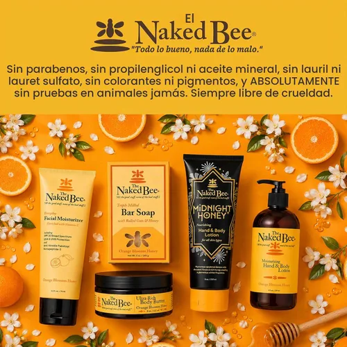 Vista 4 de The Naked Bee Restoration - Bálsamo para pies, 2 onzas, miel de azahar