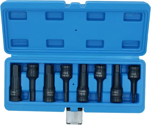 Vista 3 de Juego de llaves Allen/hexagonal de 1/2" Drive H5 - H19 Metric Deep AT772