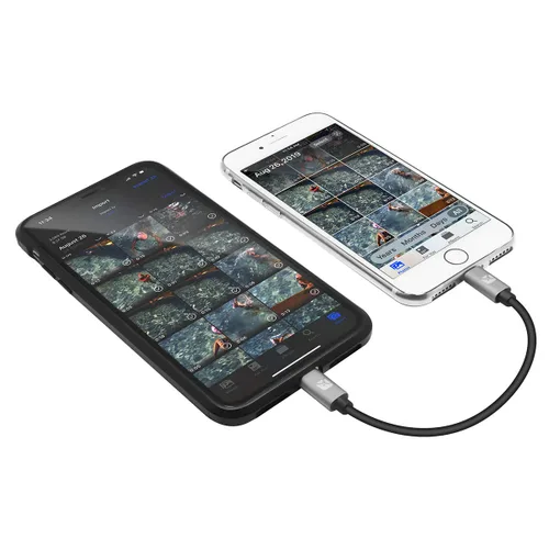 Vista 15 de Meenova Cable OTG DAC de 8 pines a MicroUSB para iPhone/iPad/iPod Chord Mojo Hugo2 Pha3 Fiio HiFi Oppo HA2 K5, Sony MDR-1ADAC, Mezclador Roland GO