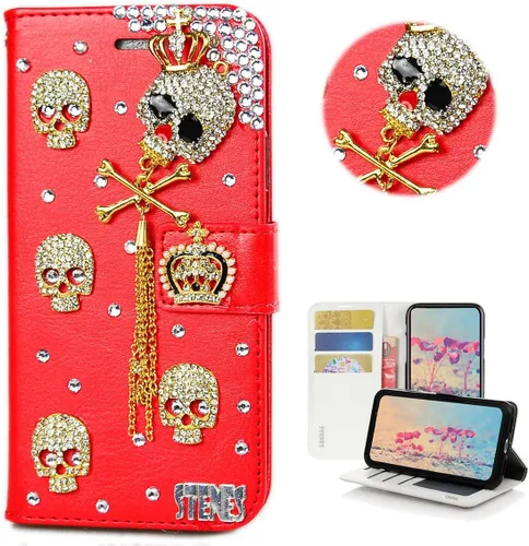 Vista 22 de Bling Wallet - Funda para teléfono compatible con Samsung Galaxy Z Fold 3 5G, elegante, hecha a mano, 3D, hecha a mano, ballet, pintalabios, tacón