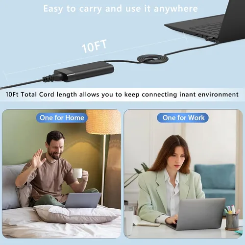 Vista 7 de Cargador para portátil de 150 W CA compatible con HP ZBook Studio 15 16 17 G5-G8, ZBook 15 16 17 G5-G9, OMEN 15 17 Fury 15 17 Pavilion Gaming 15 17