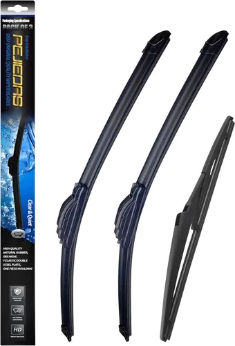Vista 11 de 3 limpiaparabrisas OEM, limpiaparabrisas de repuesto para Jeep Wrangler 2007-2017