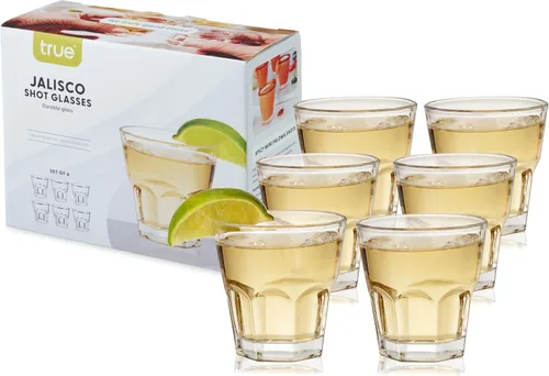 Vista 11 de Vaso de Chupito Clásico Verdadero, Vasos de Chupito Lisos Perfectos para Tequila y Whisky, Vaso de Medida Reutilizable, Juego de 6, 1.5 oz