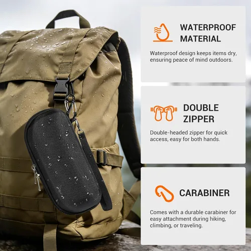 Vista 4 de CoBak Funda de transporte para gafas inteligentes Ray-Ban Meta y Oakley, se adapta a WayfarerSkylerHeadliner, almacenamiento protector portátil