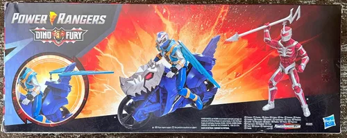 Vista 2 de Power Rangers Hasbro Dino Fury Face Off Pack: Blue Ranger + Cycle & Lord Zedd