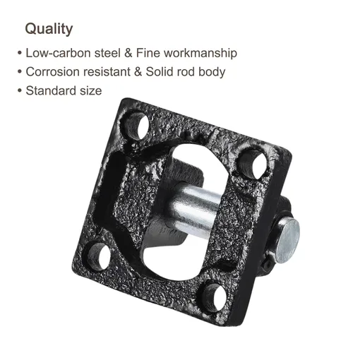 Vista 5 de PATIKIL Cilindro de aire neumático Rod Pivot Clevis 3 Pack Soporte de montaje trasero Pieza de montaje negro