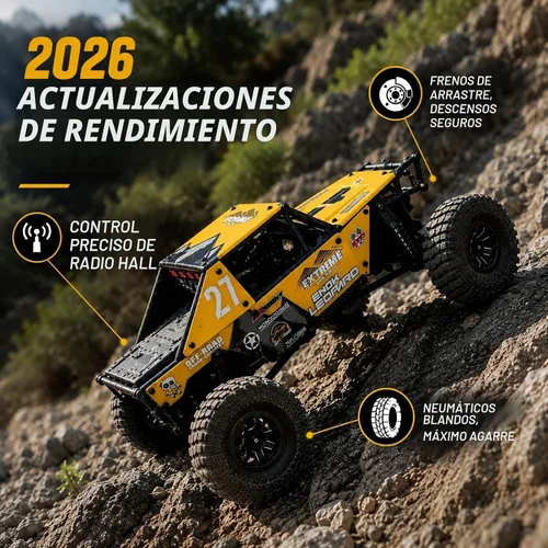 Vista 2 de UDIRC Actualizado UCX2405PRO 1/24 RC Crawler, FOC 4WS RC Rock Tuck
