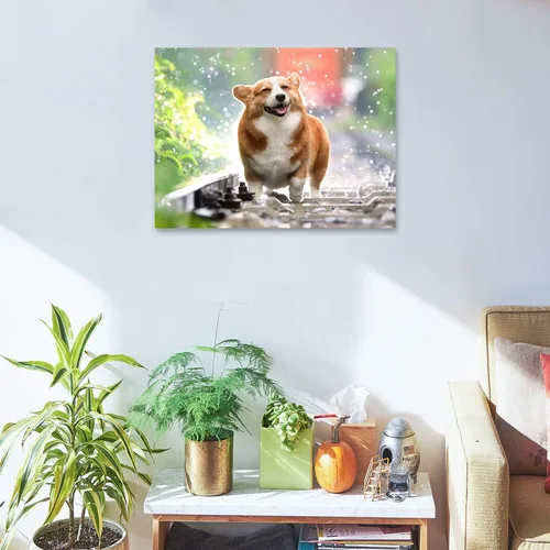 Vista 2 de Impresión personalizada de foto a lienzo – Impresiones en lienzo con tus fotos en arte de pared personalizado para dormitorio, sala de estar, boda