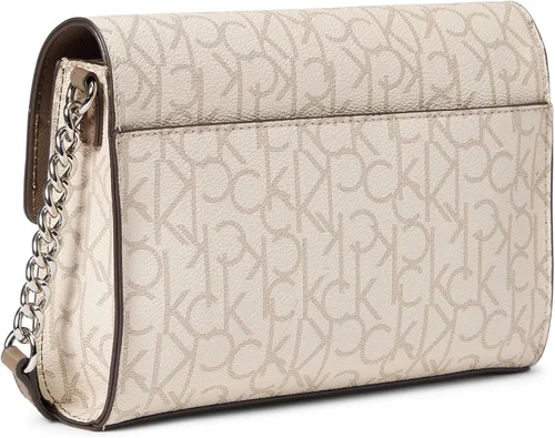 Vista 2 de Calvin Klein Bandolera con solapa monograma para mujer