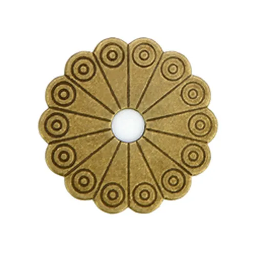 Vista 4 de Tiazza 10 piezas de arandelas con placa trasera de latón - Accesorios de ferretería de decoración de muebles clásicos