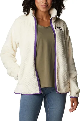 Vista 7 de Columbia Chaqueta de sherpa Collegiate Fire Side II con cierre completo para mujer