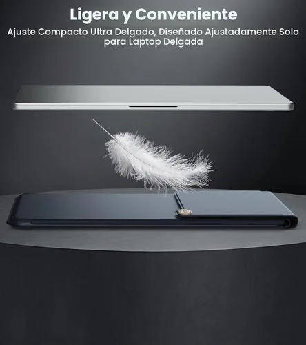 Vista 6 de Nillkin Funda para laptop de 14 pulgadas con asa (4 en 1), 2 modos de soporte, funda para MacBook con soporte ajustable y alfombrilla para mouse