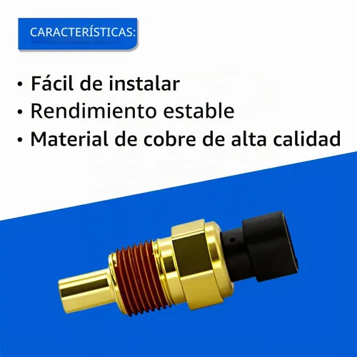 Vista 4 de Sensor de temperatura del refrigerante del motor, sensor de temperatura ECT compatible con Buick Cadillac Chevy GMC Pontiac Duramax- Blazer Impala