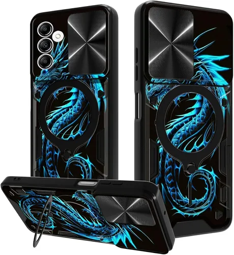 Vista 15 de Funda para Samsung Galaxy A03S de 6.5 pulgadas, funda protectora resistente con función atril giratorio de 360 grados, funda protectora resistente