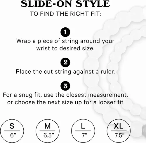 Vista 4 de Lokai Classic Beaded Bracelet for Women Men - Silicone Jewelry Fashion Bracelet Slides-On for Comfortable Fit