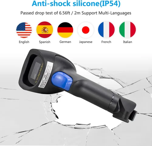 Vista 3 de NetumScan Escáner de código de barras Bluetooth 1D, 3 en 1, escáner inalámbrico automático de código de barras USB CCD lector de código de barras